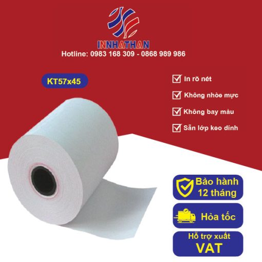 Giấy in nhiệt Bill KT57x45