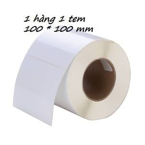 Giấy in tem mã vạch cỡ 100x100mm