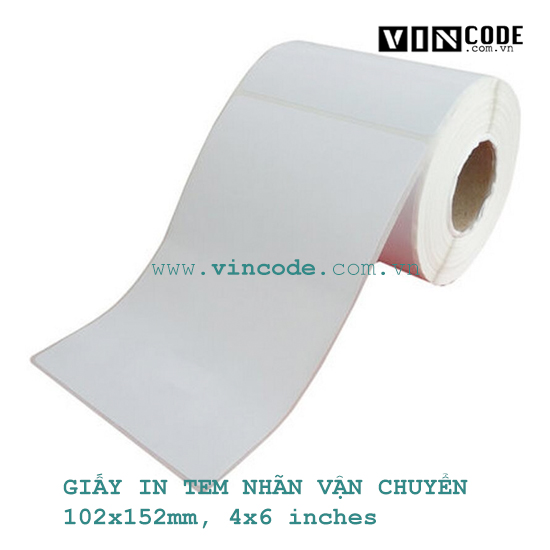 Giấy in tem nhãn vận chuyển 102x152mm