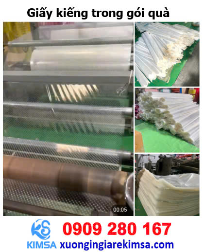Giấy kiếng trong gói quà