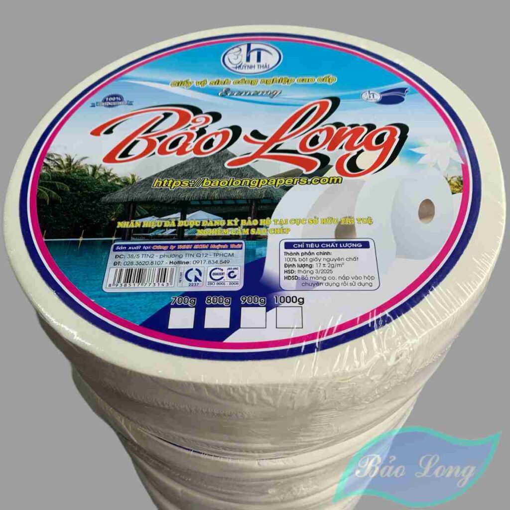 Giấy vệ sinh cuộn lớn 3 lớp