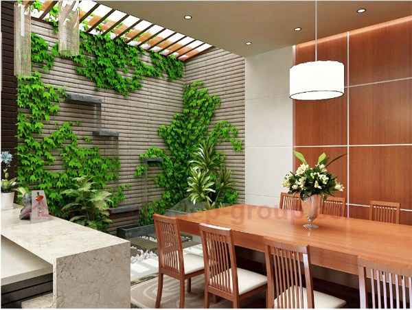 Giếng trời lấy sáng phòng khách