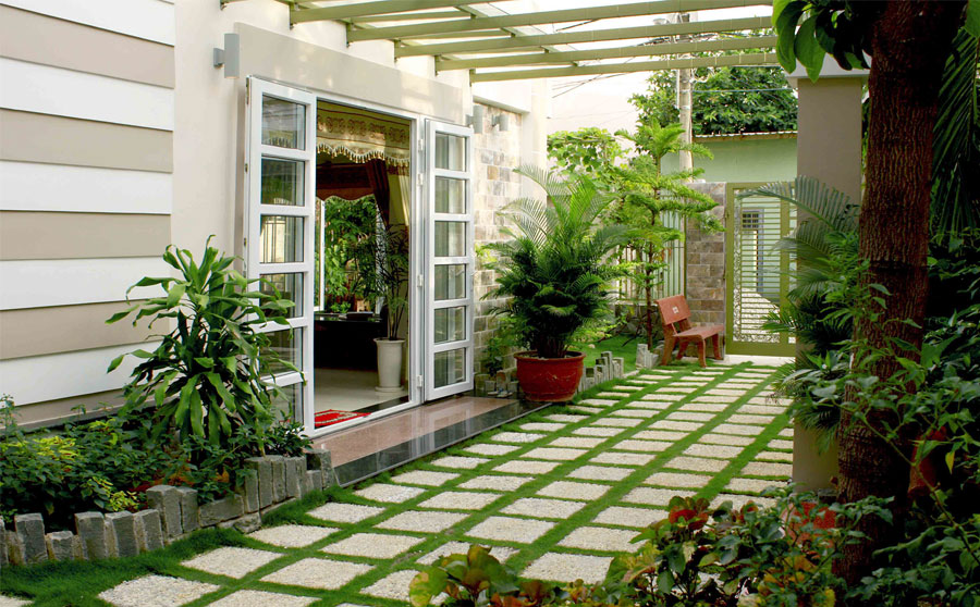 Giếng trời lấy sáng vào hành lang nhà