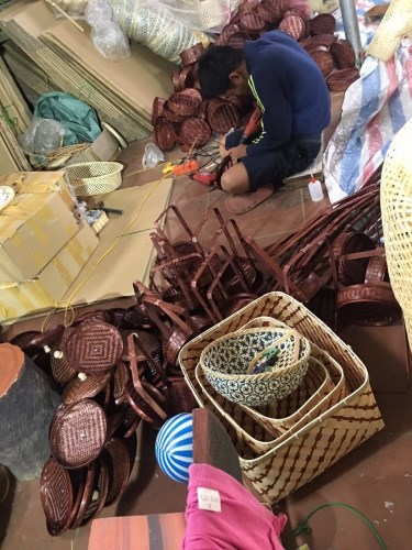 Giỏ mây tre đan