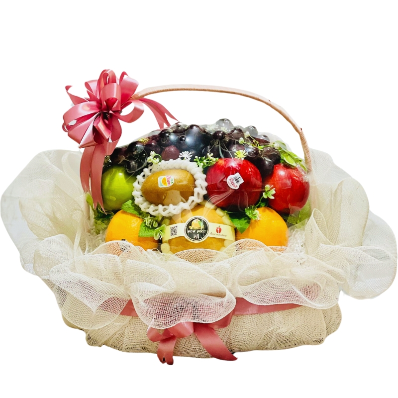 Giỏ hoa quả nho đen