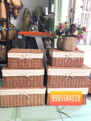Giỏ lục bình hình chữ nhật