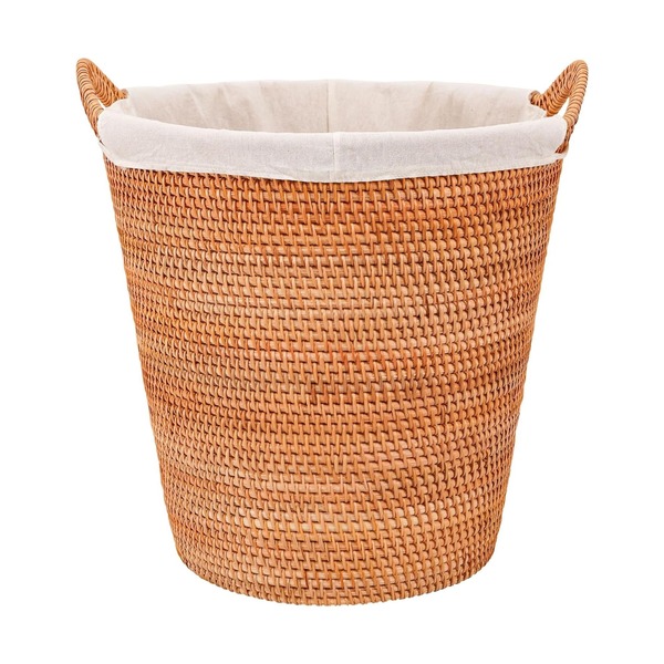 Giỏ mây đựng đồ giặt có quai và túi lót