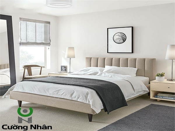 Giường bọc nỉ