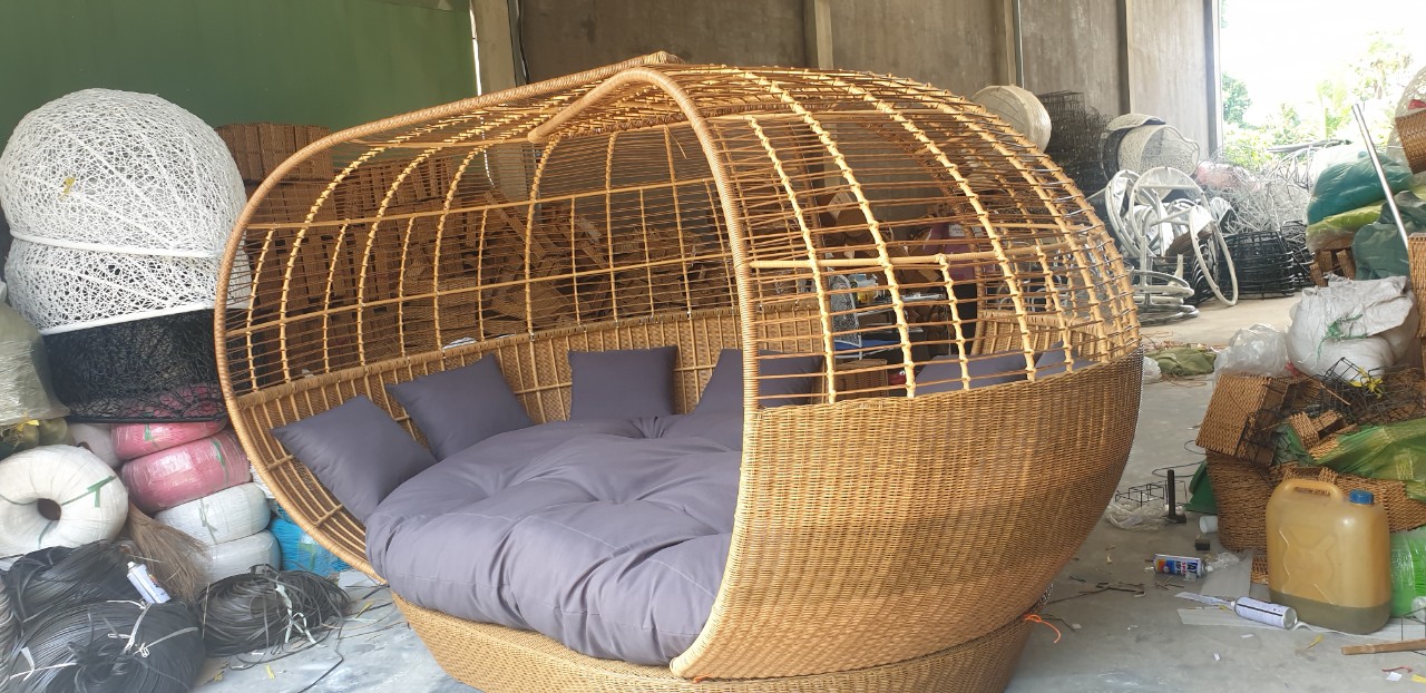 Giường mây tre