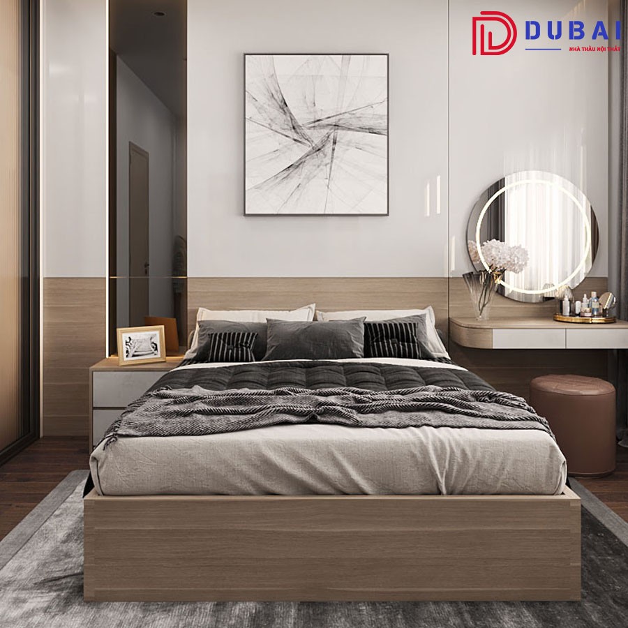 Giường ngủ gỗ công nghiệp MDF GN-01