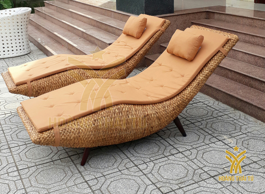 Giường phơi nắng lục bình HTT-G2