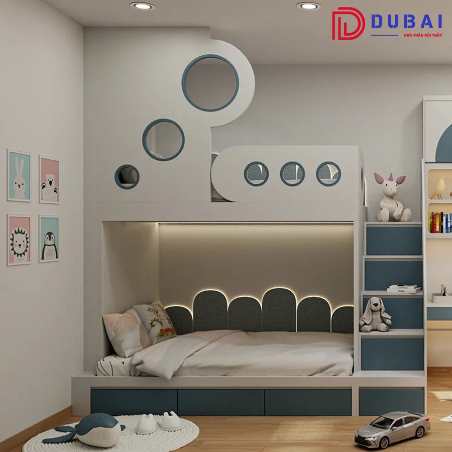 Giường tầng gỗ công nghiệp MDF GT-04