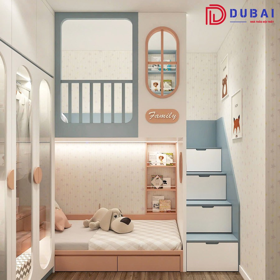 Giường tầng gỗ công nghiệp MDF GT-07