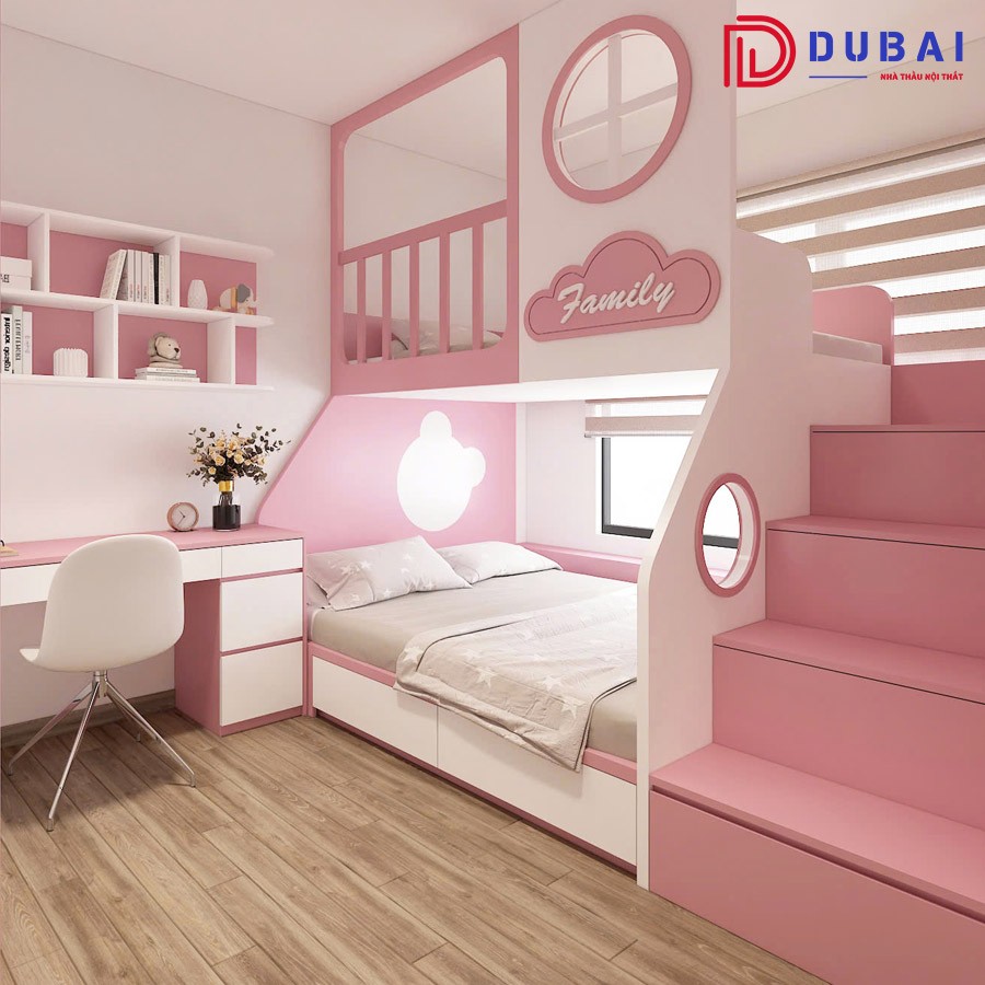 Giường tầng gỗ công nghiệp MDF GT-08
