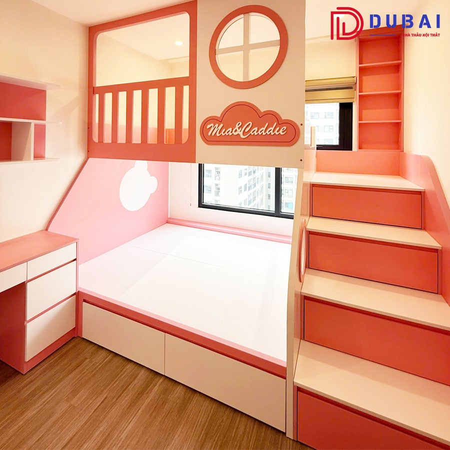 Giường tầng gỗ công nghiệp MDF GT-09