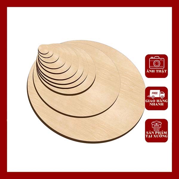 Gỗ thông ép hình tròn dày 3mm