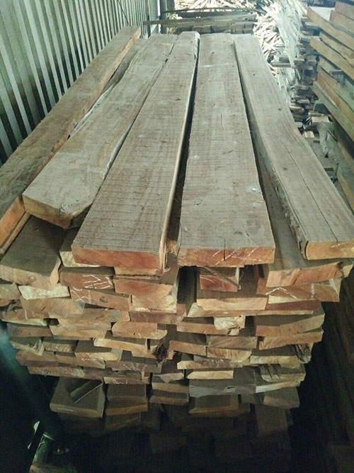 Gỗ xà cừ phách sấy khô