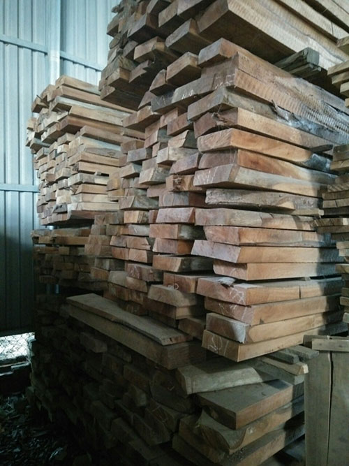 Gỗ xà cừ phách sấy khô