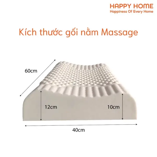 Gối cao su thiên nhiên Happy Home