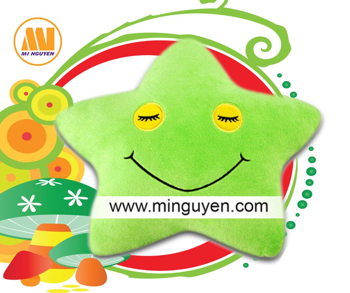 Gối hình ngôi sao kt (50 x 50)cm