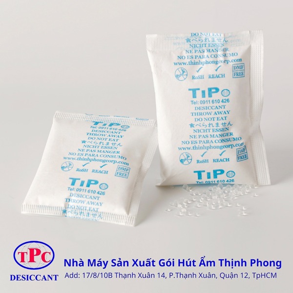 Gói hút ẩm silica gel 50gram