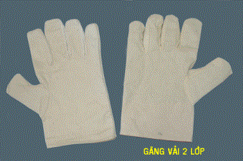Găng tay kaki 2 lớp