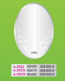 Gương soi hoa văn