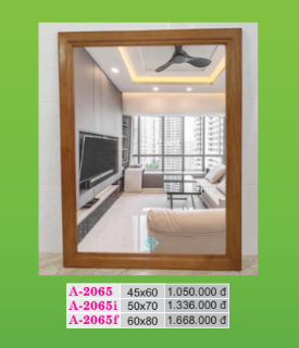 Gương soi khung gỗ sồi tự nhiên