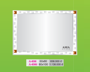 Gương soi màu 1 lớp
