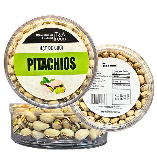 Hạt dẻ cười Mỹ - Hộp meka tròn - 500gr