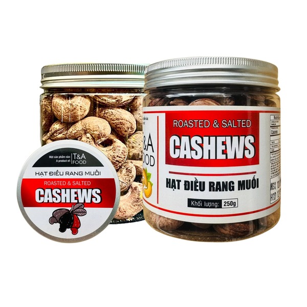 Hạt điều lụa cồ (còn vỏ) 390 hạt/kg, hộp nắp nhôm 250gr