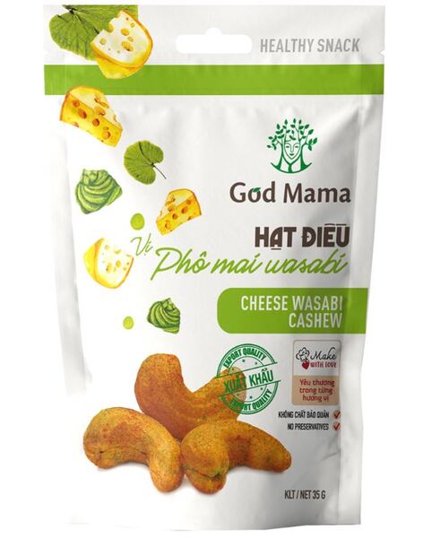 Hạt điều vị phô mai wasabi 35gr