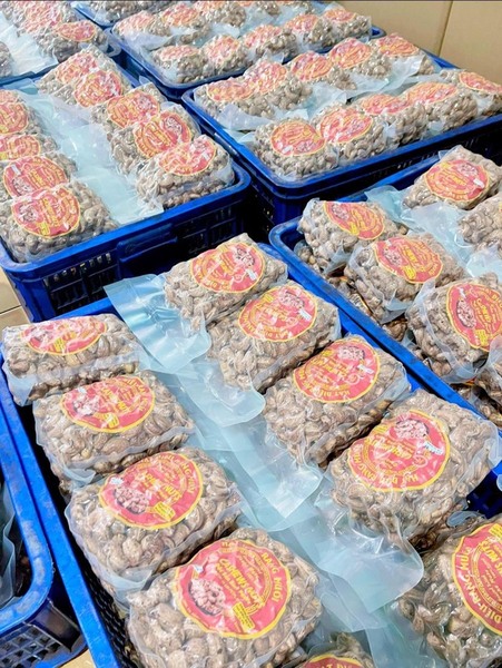 Hạt điều rang than nguyên vỏ size lớn