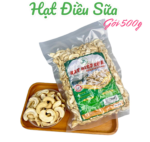 Hạt Điều Sữa Sống Gói 500g