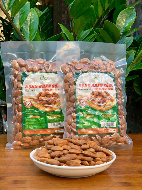 Hạt Hạnh Nhân Sống Gói 500g