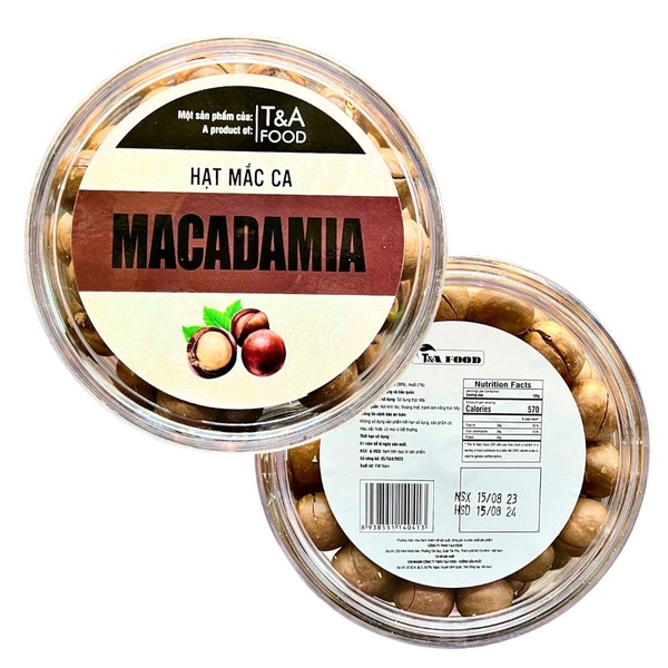 Hạt mắc ca (còn vỏ) có khóa tách, hộp meka 500gr