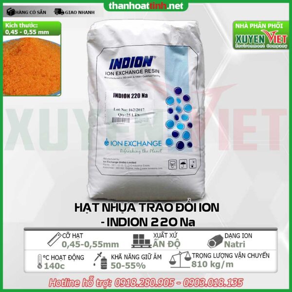 Hạt nhựa Indion 220Na