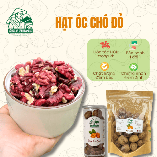 Hạt óc chó đỏ dinh dưỡng nhập khẩu