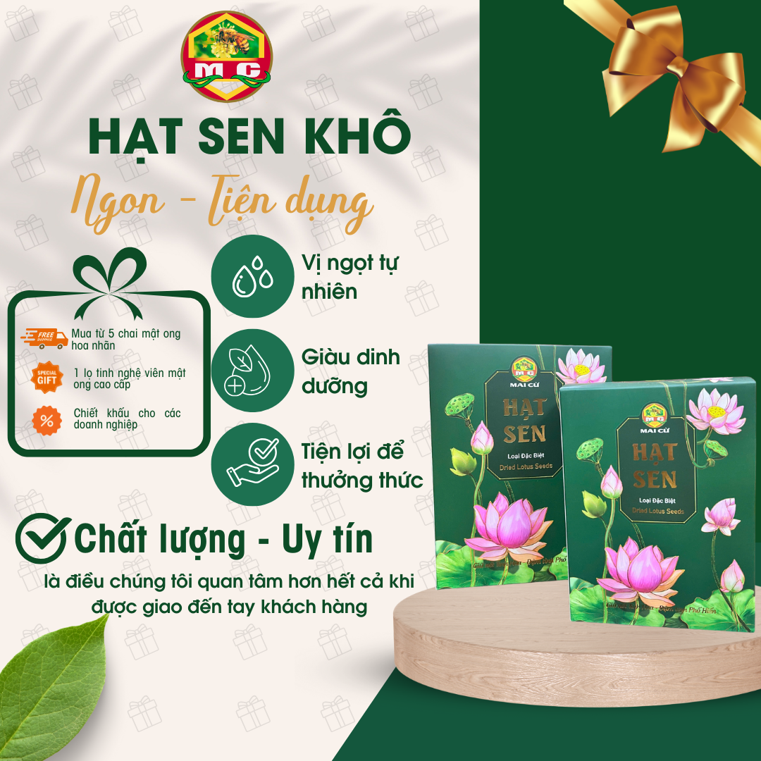 Hạt sen bắc khô – 500gram