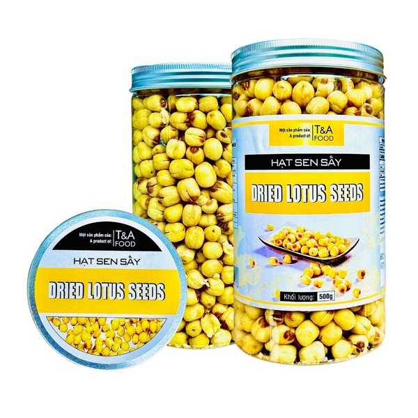 Hạt sen sấy khô loại 1 - Hộp nắp nhôm 500g