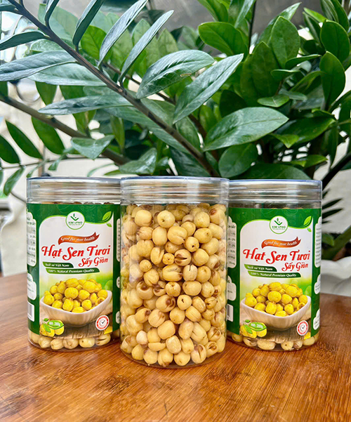 Hạt Sen Tươi Sấy Giòn Hộp 280g