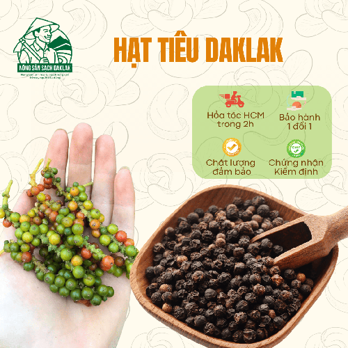 Hạt tiêu sạch Daklak