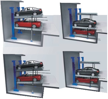 TPA Hệ thống đỗ xe 2 tầng 4 trụ