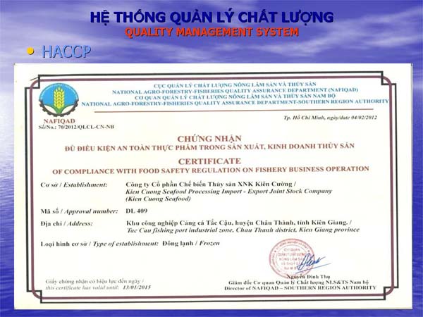 Hệ thống quản lý chất lượng
