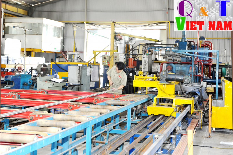 Hệ thống băng tải đỡ nhôm