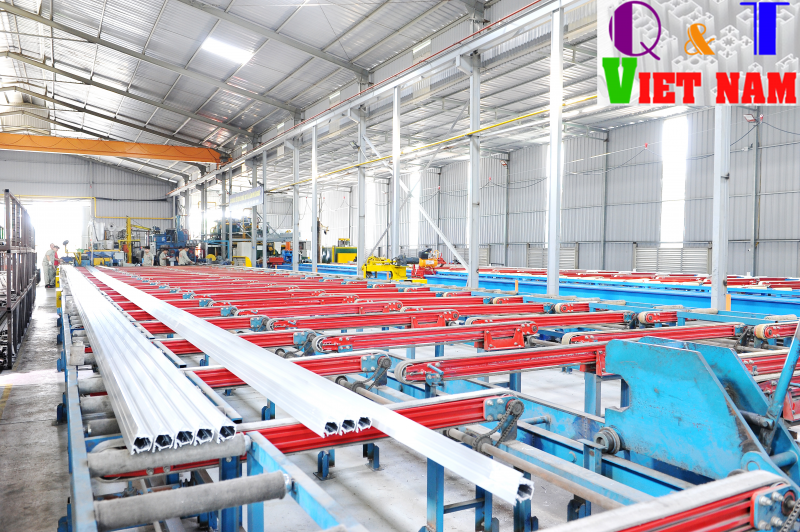Hệ thống băng tải đỡ nhôm