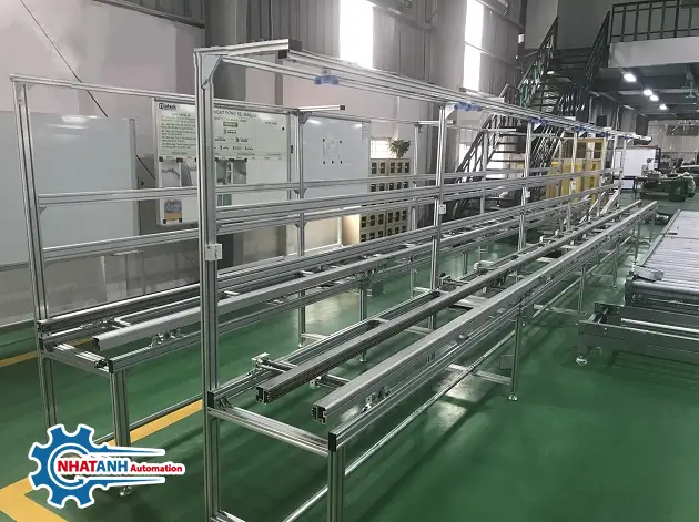 Hệ thống băng tải khung nhôm định hình