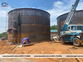 Hệ thống bồn chứa nhà máy phân bón