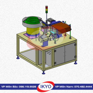Hệ thống máy xếp hàng tự động vào khay chứa