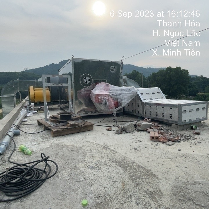 Hệ thống sấy xe tải sử dụng nguồn khí Biogas